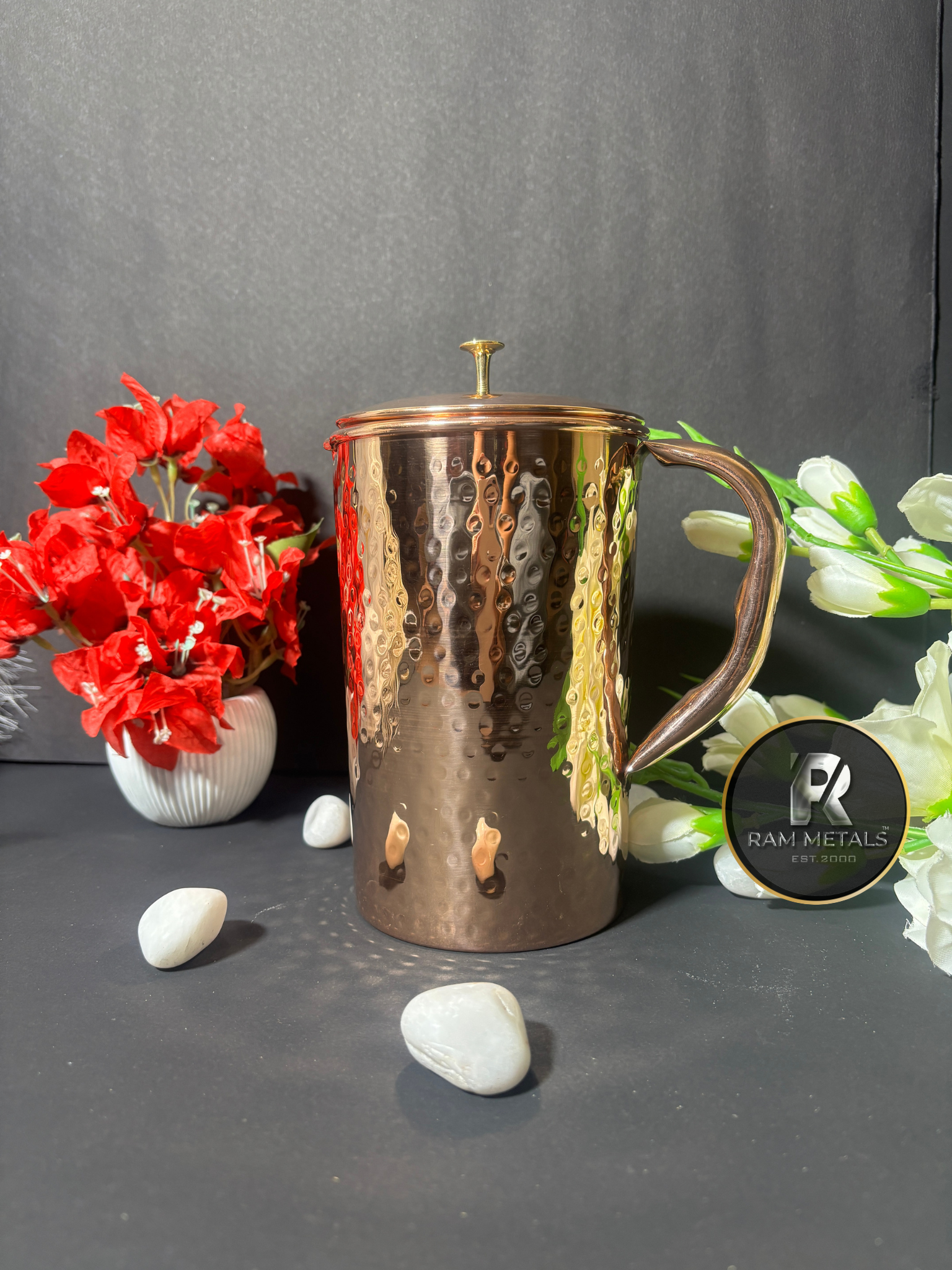 Premium Copper Hammered Jug Manufacturer Supplier Wholesaler Exporter Retailer in India